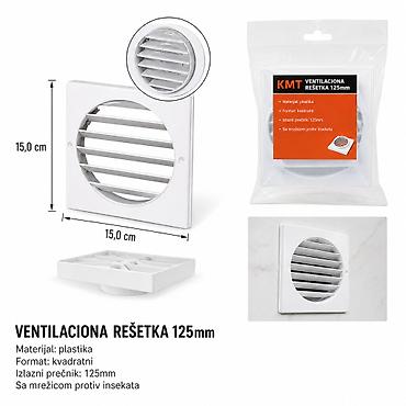 KMT Plastična kvadratna ventilaciona rešetka 2385637 Opis: -
