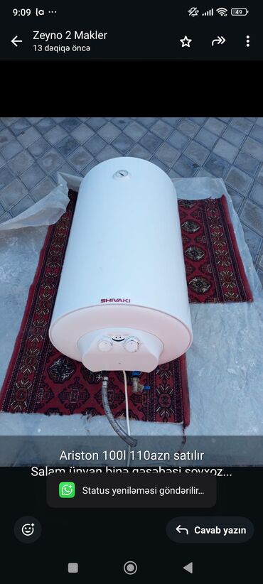 Sifarişlə divanlar: Ariston 100 l, İşlənmiş, Kredit yoxdur, Ünvandan götürmə
