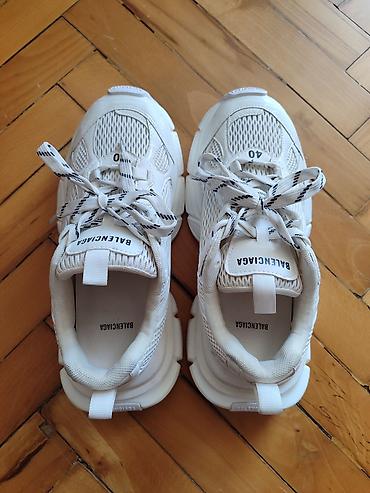 krossovka: Balenciaga, Ölçü: 40, rəng - Ağ, İşlənmiş — 2