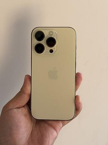 IPhone 14 Pro, Б/у, 256 ГБ, Золотой, Чехол, 100 % at lalafo.kg IPhone 14 Pro, Б/у, 256 ГБ, Золотой, Чехол, 100 %