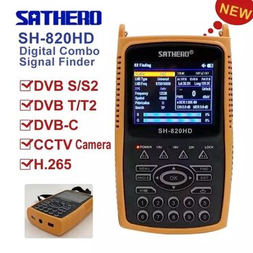 tv aparat: Satfinder Sathero sh- 820 dvb s2 dvb t2 dvb c CCTV bir sözlə beşi
