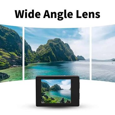 Videokameralar: 140° Geniş Bucaqlı 1080P HD Fəaliyyət Kamerası, 5,08 sm LCD Ekran -