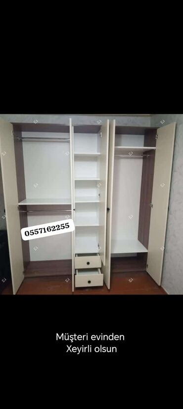 Dolablar: Yeni, 3 qapılı Düz dolab, Dolab-asılqan, Türkiyə — 2