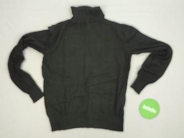 czarny sweter hm: H&M Basic, Golf damski, rozmiar S — 4