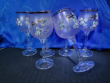 Case nove,model 3 bohemija kristal za vino iz 70ih godina. Case za