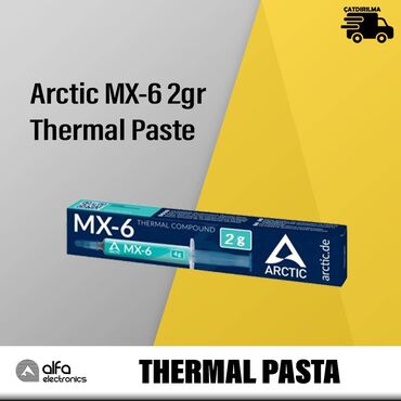 Digər kompüter aksesuarları: Thermal Paste Arctic MX-6 2gr Thermal Compound Original Istilik