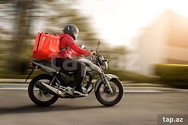 kargo paketleme işi: Moto-kuryer tələb olunur, Gündəlik ödəniş, 1-2 illik təcrübə — 1