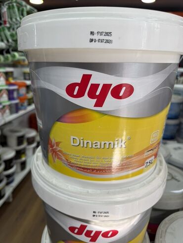 темир краска: Краска интерьерная DYO Dinamik, 7.5 л - Тип: моющаяся силиконовая