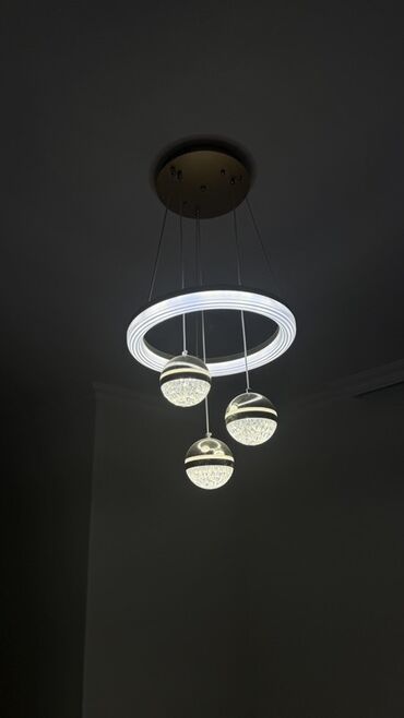 мойка для кухни: Led Çılçıraq, 3 lampa, Metal