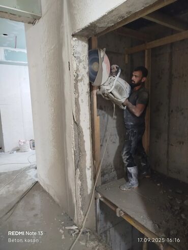 Beton işləri: Beton kəsimi və beton deşmə xidməti - Armaturlu/armatursuz beton — 14