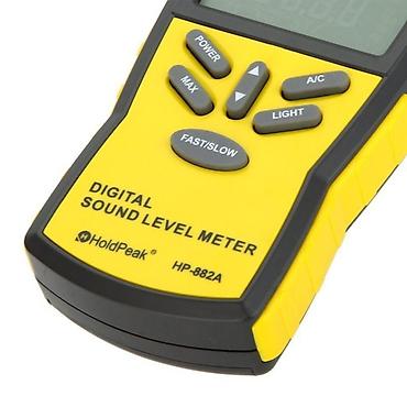 analizator: HoldPeak HP-882A Səs Səviyyəsi Ölçən (Desibelmetr) Təhlükəsizlik — 4