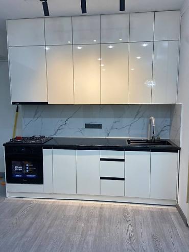 Кухонные гарнитуры: Кухонный гарнитур, Новый, цвет - Белый, ДСП, Бесплатная доставка — 24