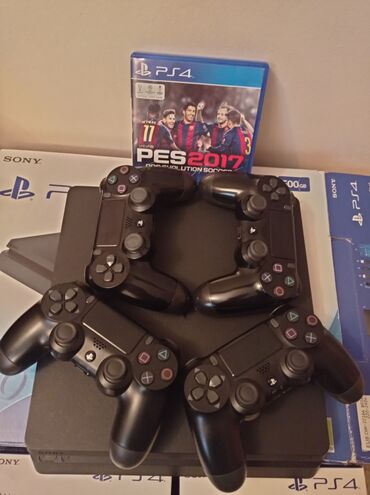 PS4 (Sony Playstation 4): Salam playstation 4 slim satılır 4pult 7 oyun Heç bir problemi yoxdur
