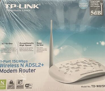 Elektronika: Tp link modem, işlək vəziyyətdədir. Yenisi alındığı üçün satılır