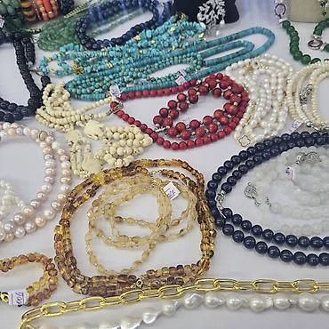 granat: Təbii daşlardan hazırlanmış zərgərlik kolleksiyası - İnci — 8