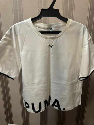 шорты и футболки женские: Футболка, Оверсайз, Puma, Хлопок, Новый, S (EU 36)