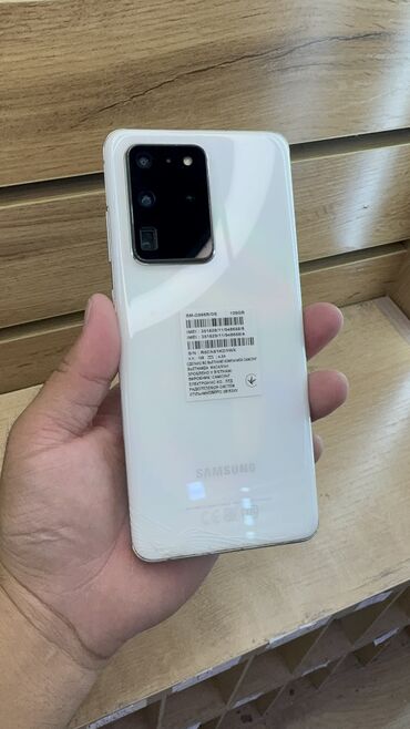 мобильный телефон ош: Samsung Galaxy S20 Ultra, Колдонулган, 128 ГБ