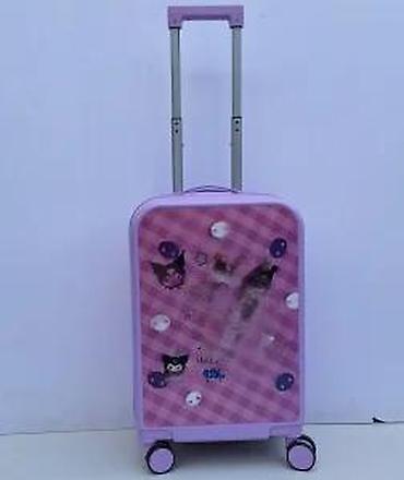 Rančevi, torbe i koferi: Dečji kofer na točkiće – Kuromi dizajn, ljubičasti - Šarmantan kofer — 17