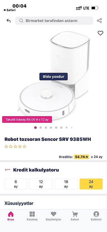soliton tozsoran: Robot tozsoran Sencor SRV 9385WH / Sencor SRV 9350WH - Rəng: ağ — 1