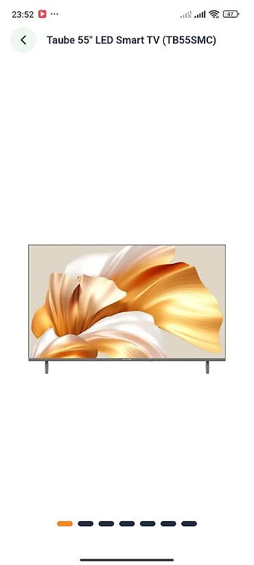 televizor ekran ölçüləri: Taube 55" LED Smart TV (TB55SMC) - 55 düym geniş ekran, nazik çərçivə — 1