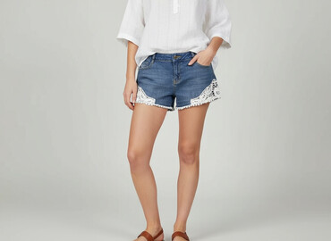sandały c a: Shorts for women, size S (EU 36)