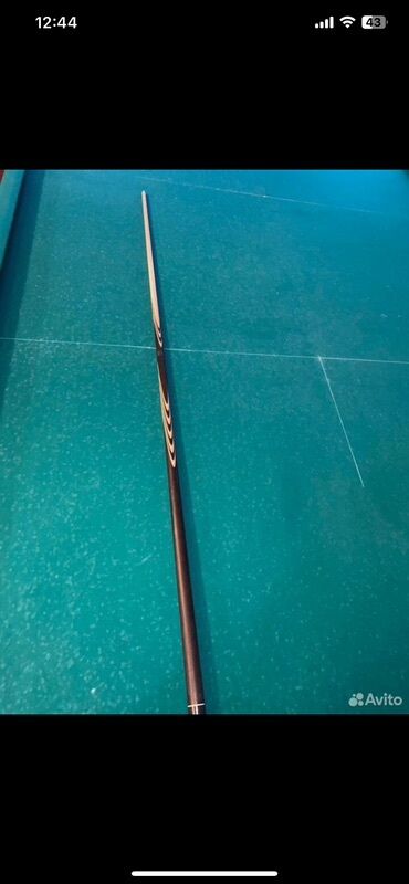 ткань для бильярдного стола: Кий для русского бильярда - Двухсоставной кий с резьбовым