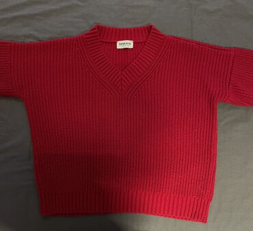 свитер ручной вязки: Женский свитер, Средняя модель, Хлопок