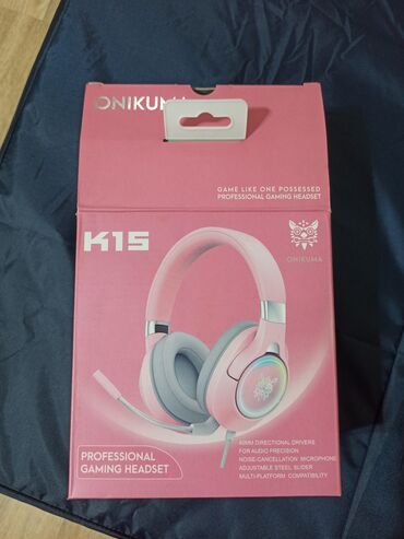 Колонки для ПК и ноутбуков: Наушники игровые Onikuma k15. Микрофон не работает. В остальном в