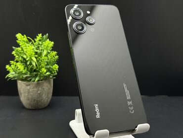 ремонт редми: Redmi, Redmi 12 5G, Колдонулган, 128 ГБ, түсү - Кара, 2 SIM