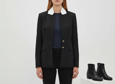 t shirty pod marynarkę: Women's blazer, size L