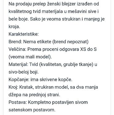 tifani mantili: Ženski tvid blejzer, strukiran, u sivo-beloj mešavini — 3