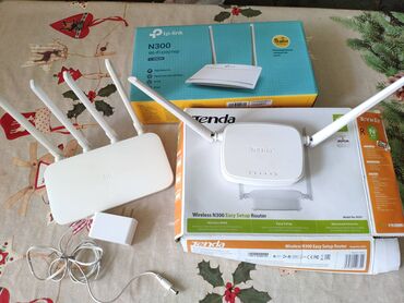 Модемы и сетевое оборудование: Все роутеры как новые Все по 700 сом Wi-Fi роутер TP-LINK TL-WR820Nv1