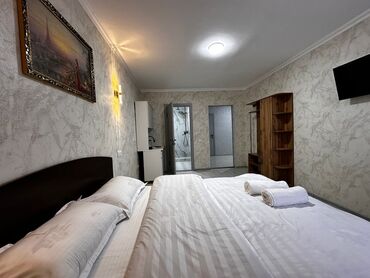 Посуточная аренда квартир: 1 комната, Постельное белье — 4