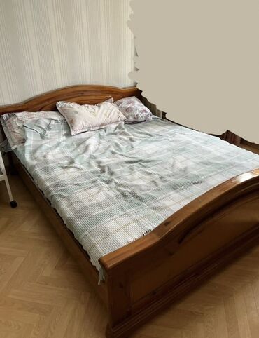 Эки кишилик керебет, Колдонулган, Without a mattress, узуну - 200 см