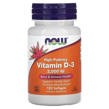 devit 3 qiyməti: NOW Foods 2000ME 120 əd Vitamin D3 – orqanizmdə kalsium və fosfor