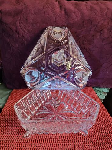Ostalo posuđe: Bombonijera nova,kristal Zajecar 70te. Bombonijera kristalled — 4