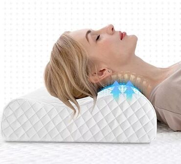 Постельное белье: Ортопедические подушка. Качество отличное . Размер 70*50 Чехол съёмный