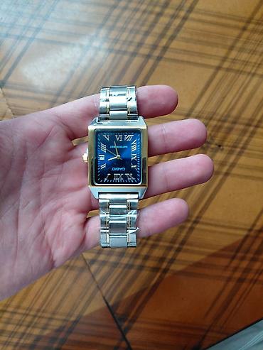 casio ediface: Casio kişi qol saatı - Korpus: düzbucaqlı forma, metal korpus, qızılı — 1