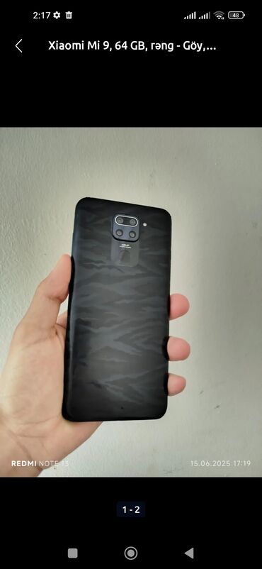 telefon qiymetleri redmi note 8: Redmi Note 9, 64 GB, rəng - Göy