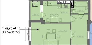 аренда квартиры технопарк: 1 комната, 42 м², Технопарк Элитка, 10 этаж, ПСО (под самоотделку) — 2