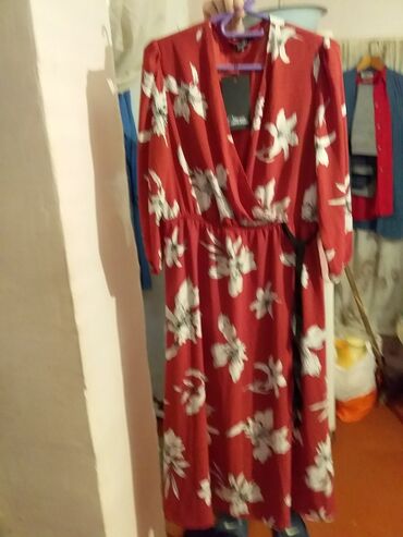 Şalvarlar: Ziyafət donu, Midi, Bershka, XL (EU 42)