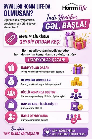 Готовый бизнес: Homm Life komandamla onlayn biznesə qoşulmaq imkanı! Xüsusiyyətlər və — 1