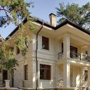 Дом и сад: Сары таш травертин фасад очень красивый камень продаю плиты