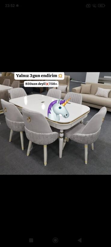 Kreslolar: Masa və oturacaqlar