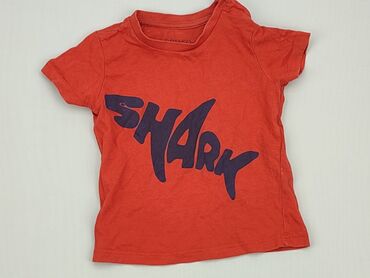 czerwona koszula w kratę dla chłopca: Koszulka, 6-9 m, stan - Dobry