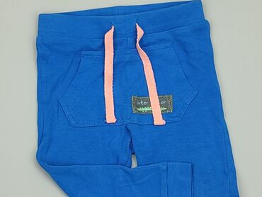 kaszmirowy pajacyk niebieski: Spodnie dresowe, Cool Club, 6-9 m, stan - Zadowalający