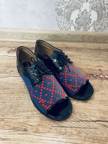 босоножки синие: Новые сандалии,Корея,размер 38