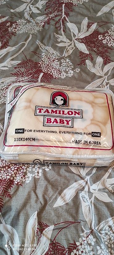bamboo tekstil: Tamilon Baby uşaq yorğanı.15 man - Ölçü: 110 x 140 sm - Mənşə: Korea — 1