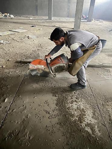Beton işləri: Beton kəsilməsi xidməti - Armaturlu və armaturesiz betonun düzxətli — 3