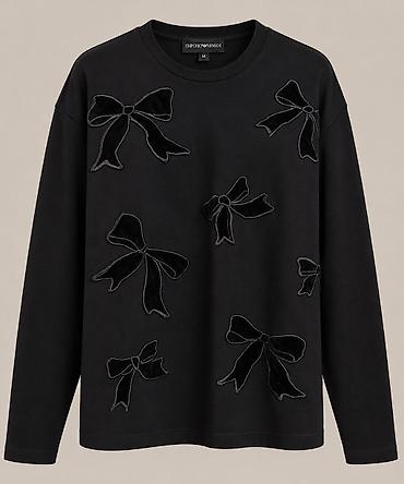 Qadın geyimləri: Svitşot, Emporio Armani, M, rəng - Qara — 1